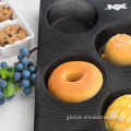 Non-stick perforated bakery round shape silicone molds